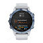 gps Часы Garmin Fenix 6 Pro Solar синий минерал с белым ремешком