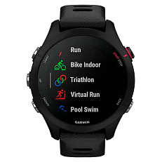 gps Часы Garmin Forerunner 255S Music с черным ремешком