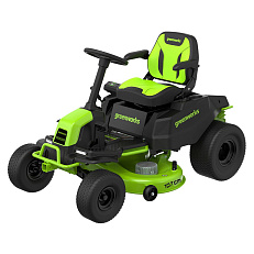 Greenworks GC82LT107 82V (107 см) - трактор садовый бесщеточный аккумуляторный с 6хАКБ 8 Ач + 3хЗУ G82C2