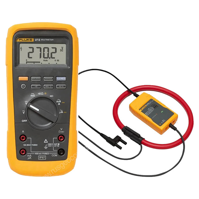 Комплект - мультиметр Fluke 27-II с токовыми клещами Fluke i2000 flex