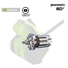 Greenworks GD60SS2 с АКБ 2 А.ч. + ЗУ 2А