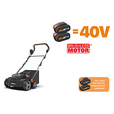 Аэратор-скарификатор WORX WG855E.9 40V (36см) бесщеточный аккумуляторный